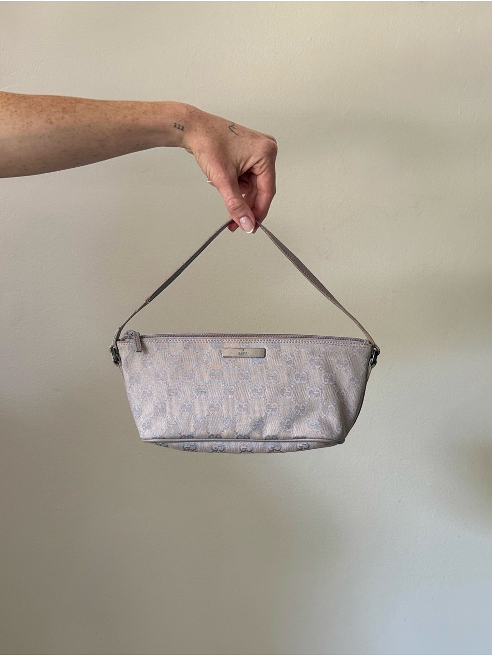 Gucci GG Monogram Pochette Lavender Purple